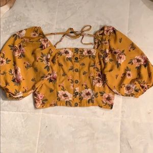 Floral crop top